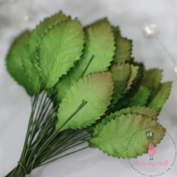 Rose Leaves - Shaded Green