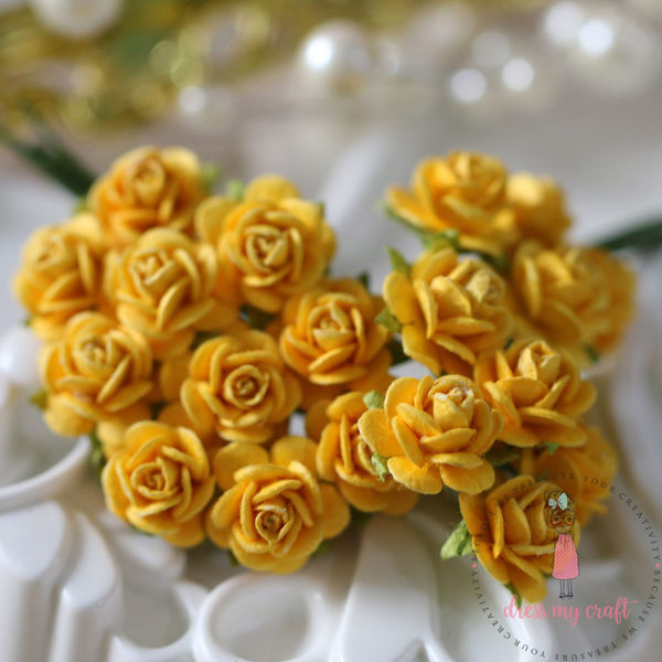 Micro Mini Roses - Bright Yellow