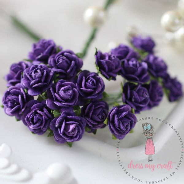 Micro Mini Roses - Purple