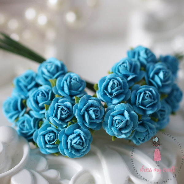 Micro Mini Roses - Blue