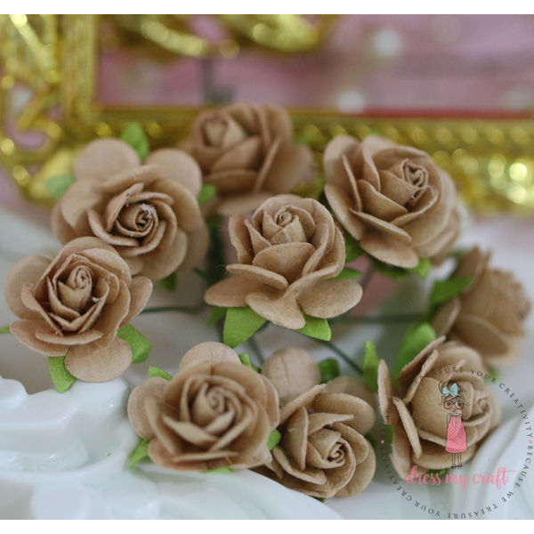 Micro Roses - Dull Brown