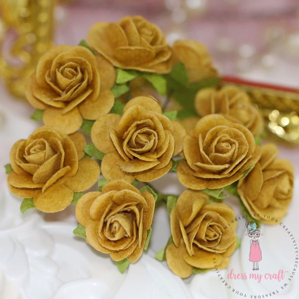 Micro Roses - Mustard Yellow