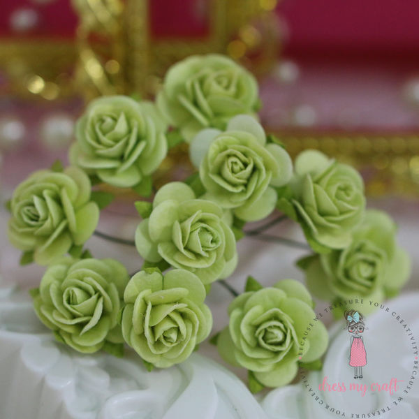 Micro Roses - Lime Green