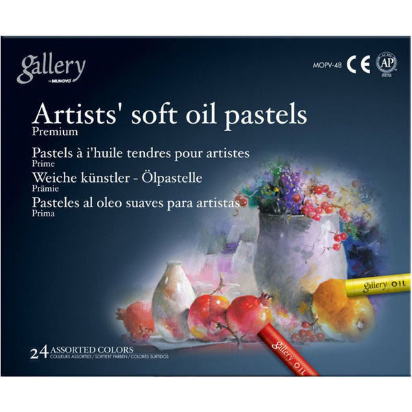 Artists’ Soft Oil Pastels - 24 Assorted Colors