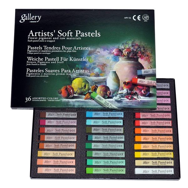 Artists' Soft Pastels - 36 Assorted Colors