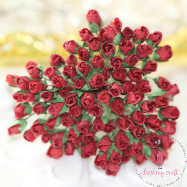 Micro Rose Buds - Red