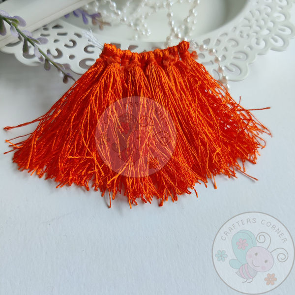 Orange - Silk Thread Tassels 