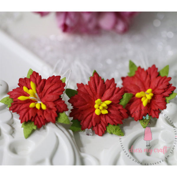 Poinsettia Flower Small - Red