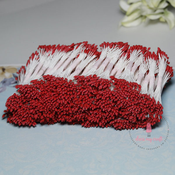 Pointed Thread Thick Pollen - Red- Wholesale Pack