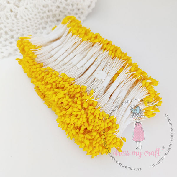 Pointed Thread Thick Pollen - Sunflower Yellow - Wholesale Pack