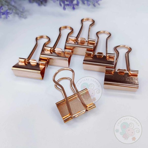 Binder Clips - Rose Gold