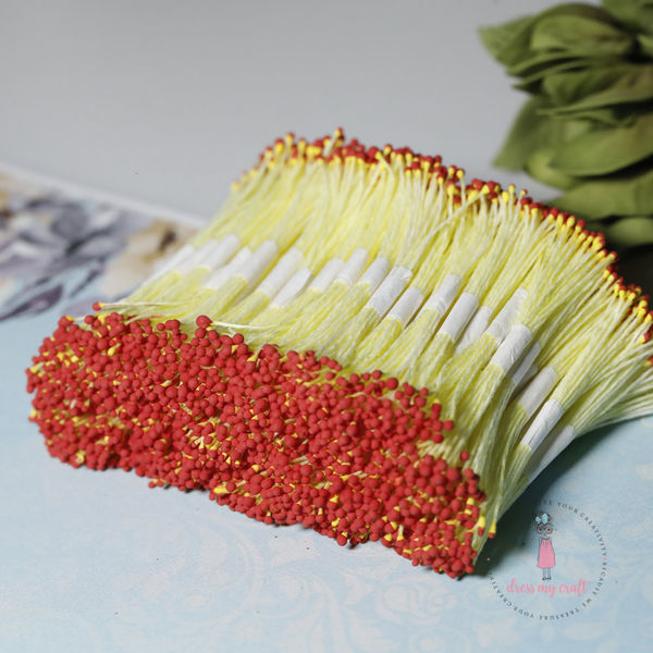 Round Thread Pollen - Two Tone Red - Wholesale Pack