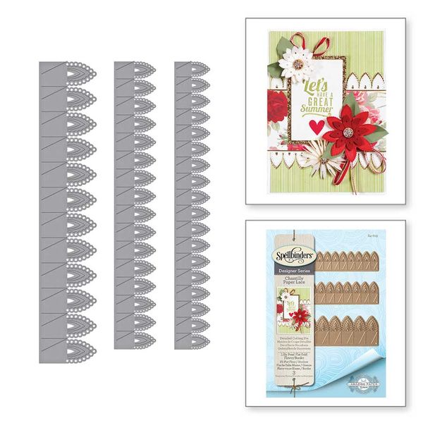 LILLY PEARL FLAT FOLD FLOWER/BORDER - DIE