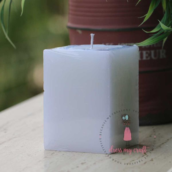 Candle - 4" X 2.85" X 2.75"(Square)