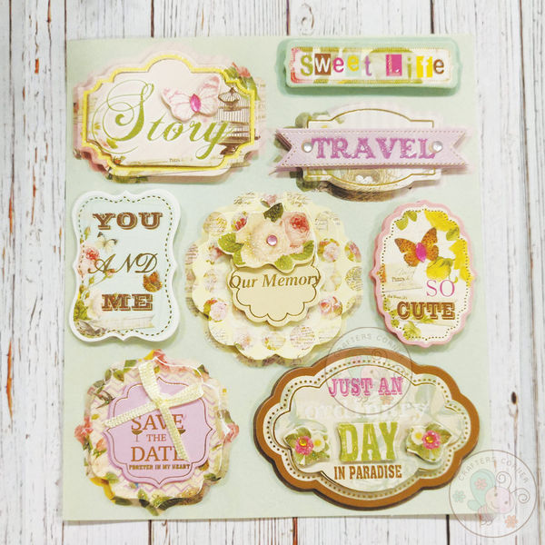 Buy Abaj Eno Greeting Beautiful Decorative And Artistic 3D-Sticker For  Scrapbooking And Cards Making (Pack Of 6) Online at Best Prices in India -  JioMart.