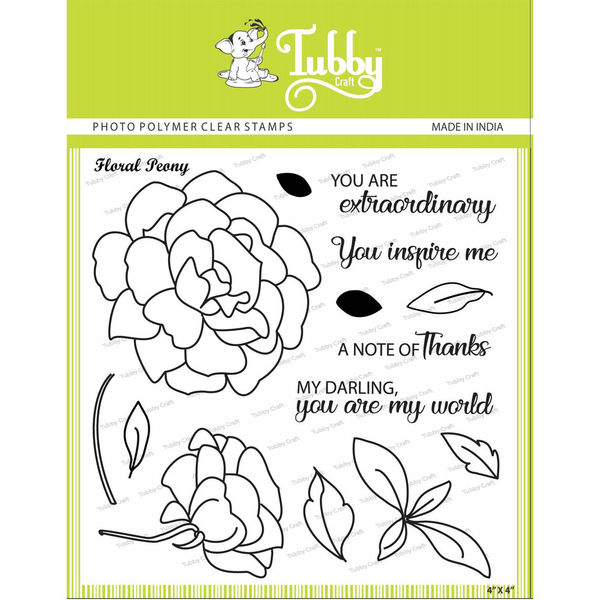 Floral Peony - Stamp