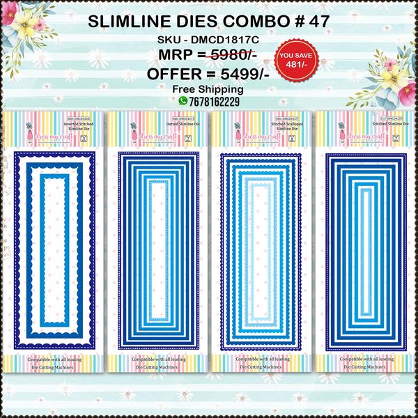 Slimline Dies Combo#47