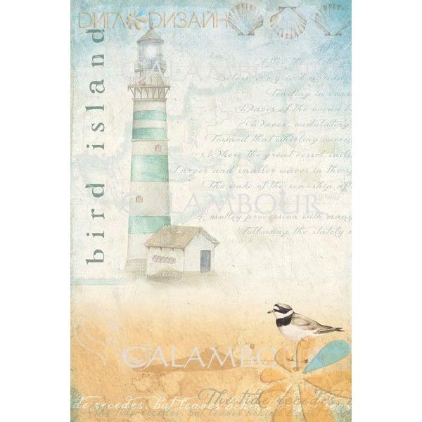 TCR06 - Lighthouse Decoupage Rice Paper