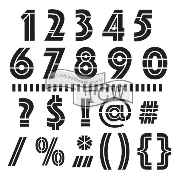 Art Deco Numbers