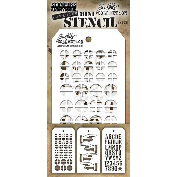 Tim Holtz Mini Layered Stencil Set #29