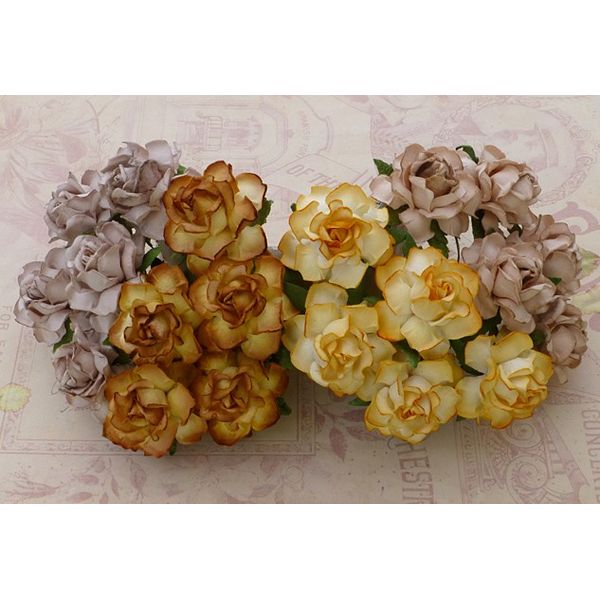 Curved Roses Combo - Earth Tone