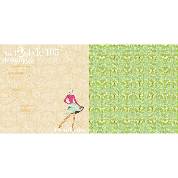 Trendsetter Style 105 - 25 Pcs of 12" x 12" Paper