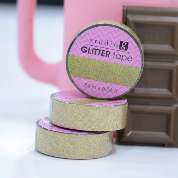 Gold - Glitter Washi Tape