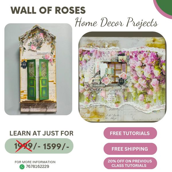 Wall Of Roses Home Decor Projects With Kit