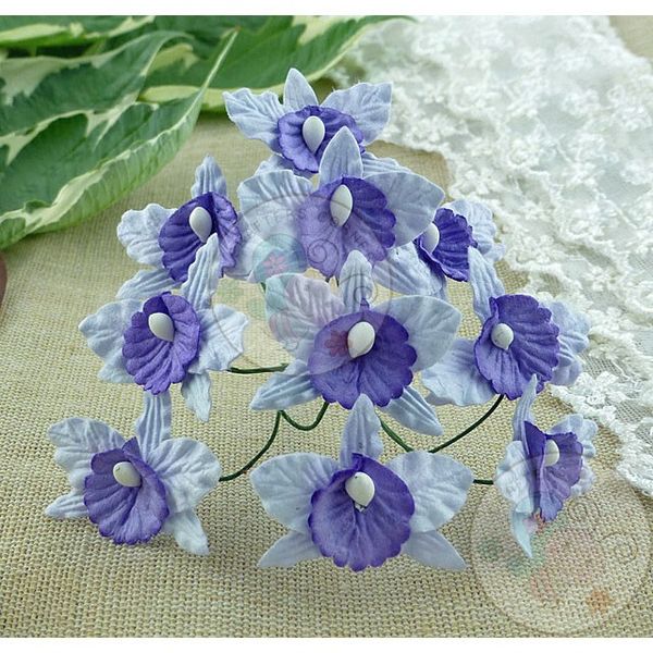 Pale Lilac and Lilac/Blue - Orchids Combo