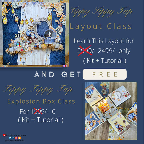 Tippy Tippy Tap Layout & Explosion Box Class Free (Including Kits)