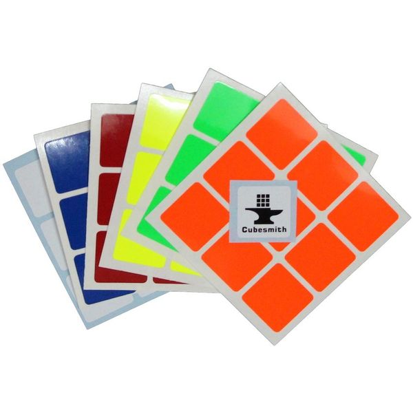 Cubesmith 3x3 Halfbright Sticker Set Standard Size Cubesmith Cubelelo