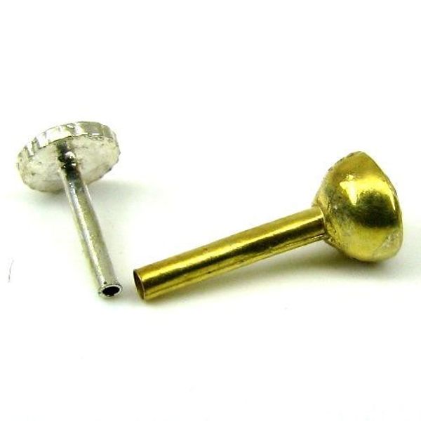 Indian Style Single CZ Studded Body Piercing Jewelry Nose Stud Pin ...