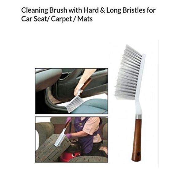Cleaning Brush With Hard And Long Bristles For Car Seat Covers At