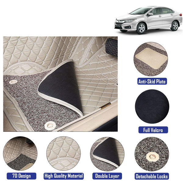 Kingsway 7d Car Mats Color Honda City Model Year 2014 2017