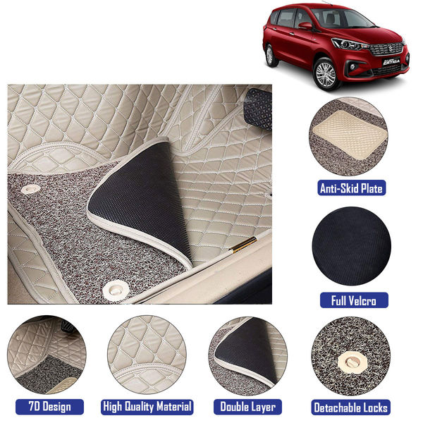 Kingsway 7d Car Mats Color Maruti Ertiga Model Year 2019