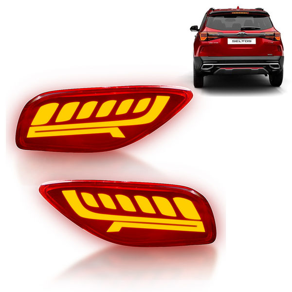 Rear Bumper LED Reflector Light for Kia Seltos (Model Year