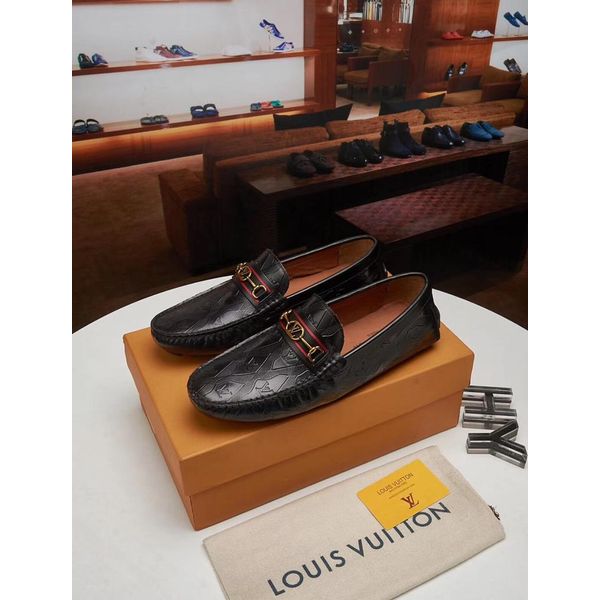 First Copy Replica Louis Vuitton Black Leather Loafers Online India