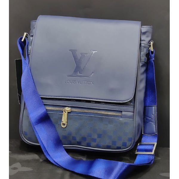 First Copy Replica Louis Vuitton Blue Leather Sling Bag Online India