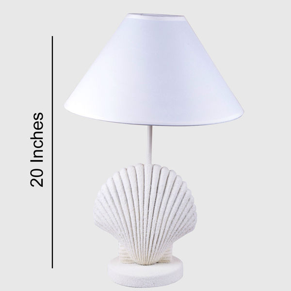 Unique Table Lamp With A Oyster S Base, Oyster Table Lamp