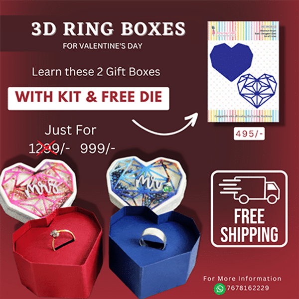 3D Ring Boxes With Kit & Free Die