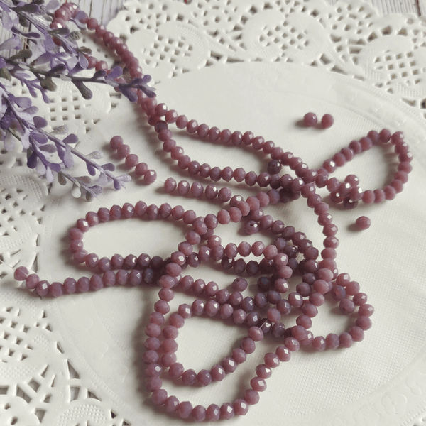 Real Stone Beads - Mauve