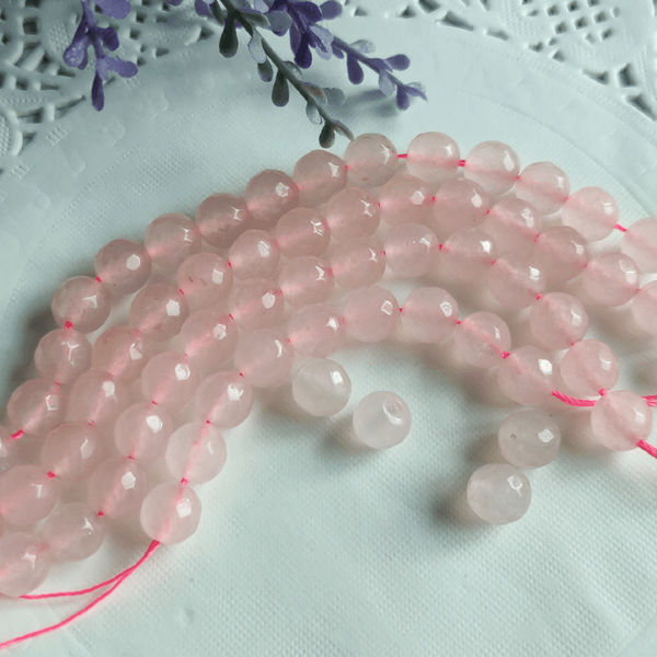 Real Stone Beads - Light Pink