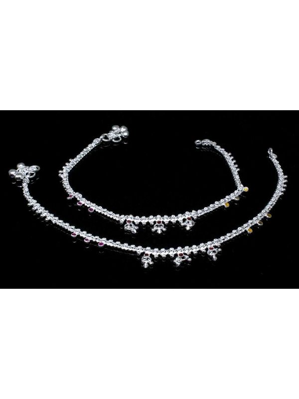 silver anklets for ladies