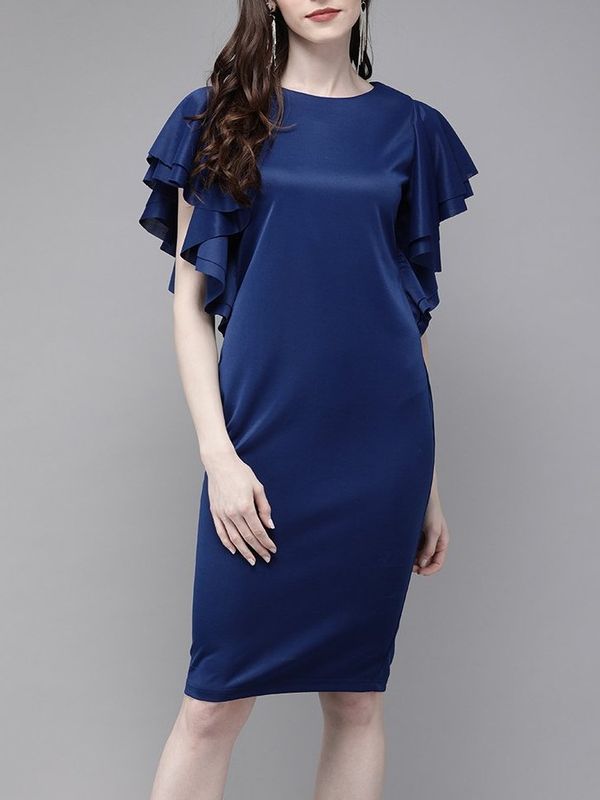 royal blue scuba dress