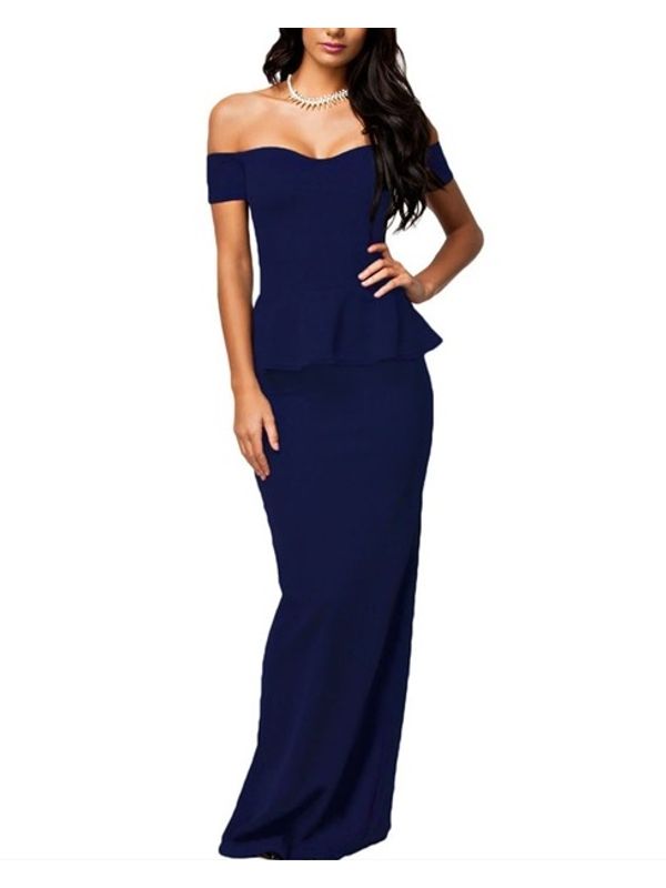 Sexy V Neck Floor Length Bodycon Dress In Also Plus Size