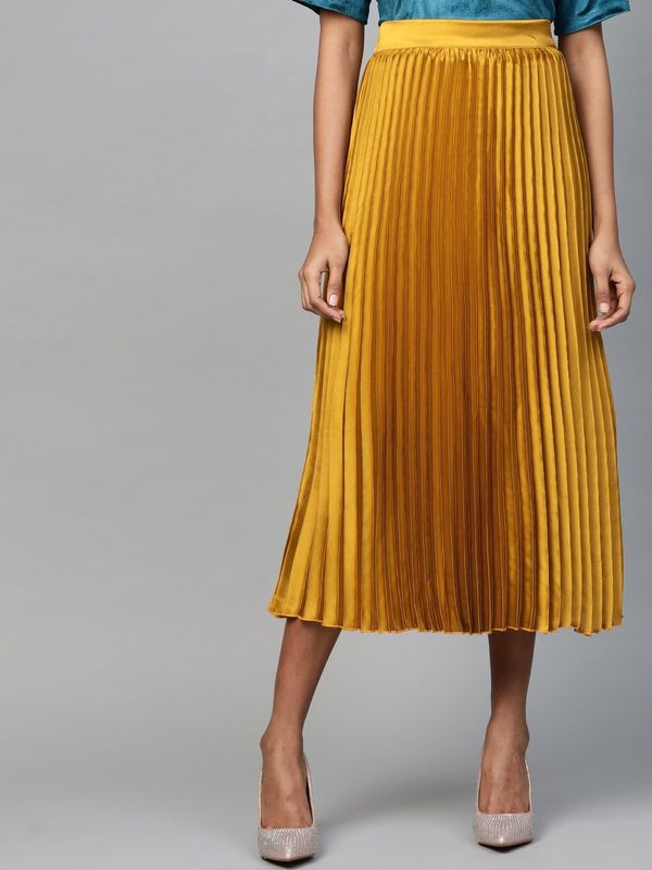 mustard yellow skirt