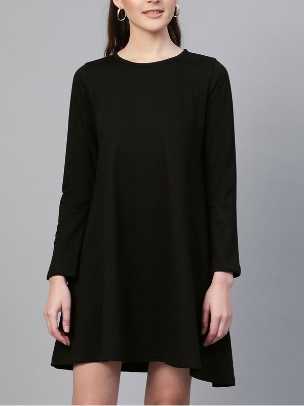 simple casual black dress