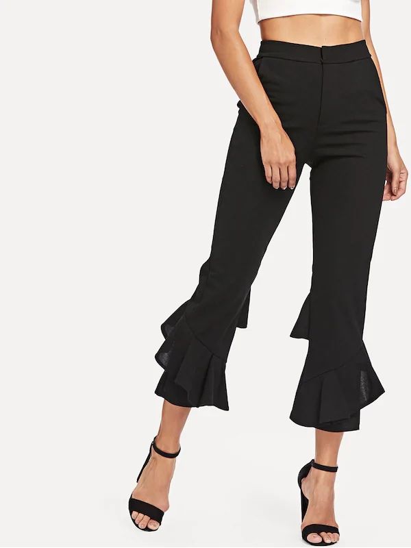 black capri dress pants