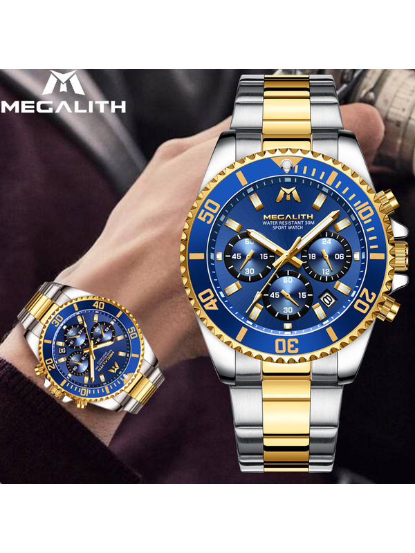 OVERFLY Luxury Chronograph Watch for Men's -  MEGALITH NOW IN INDIA (6381)