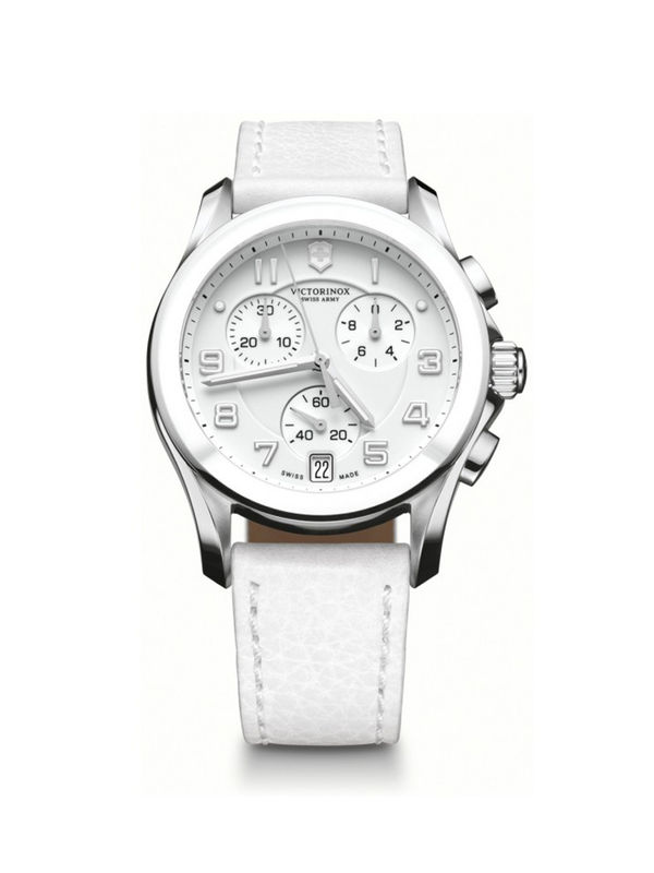 Fastrack Big Time Quartz Chronograph White Dial Leather Strap Watch for Guys